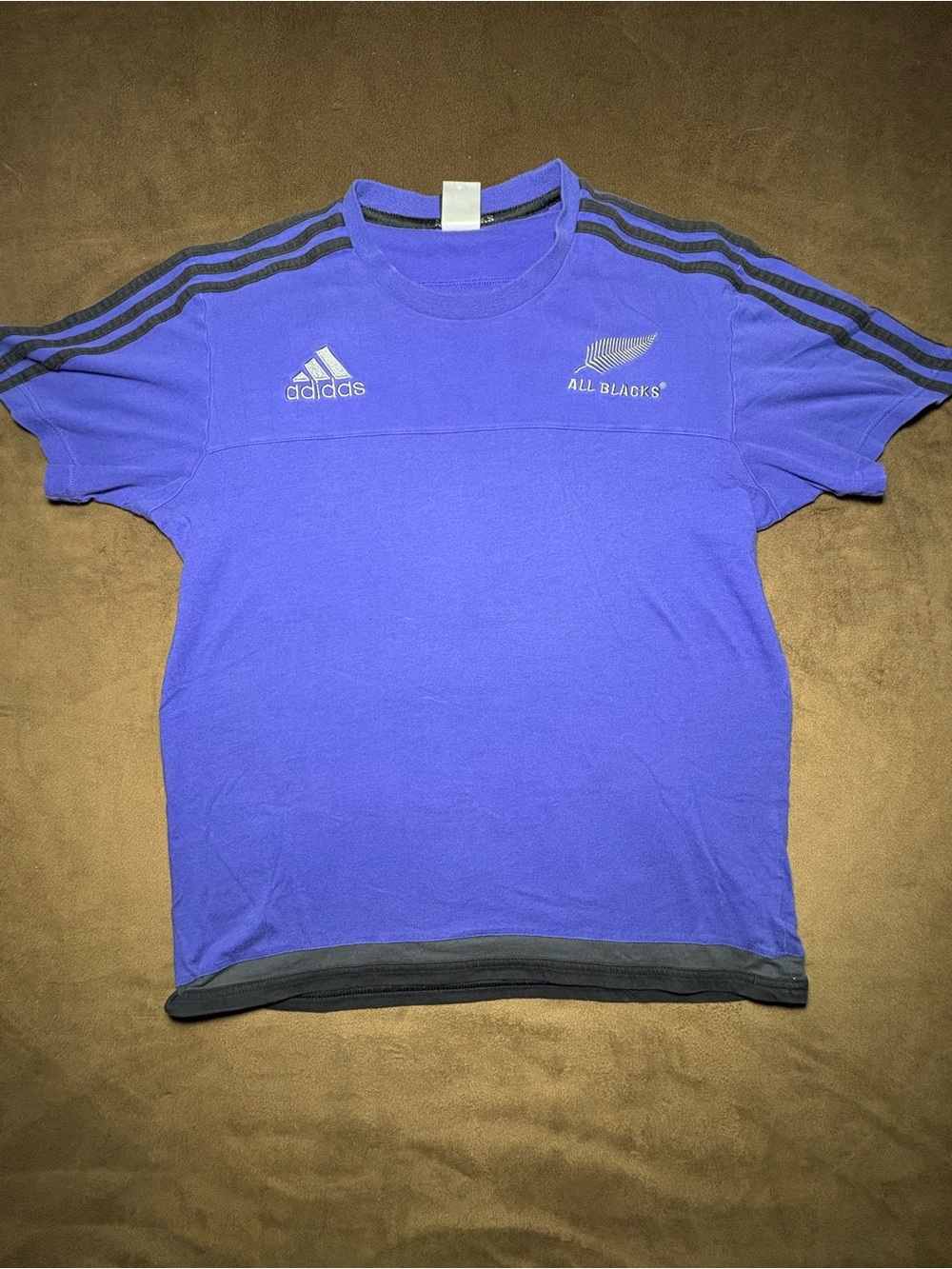 Adidas All Blacks Rugby T-Shirt (Blue) - Size Large 🏉🔥